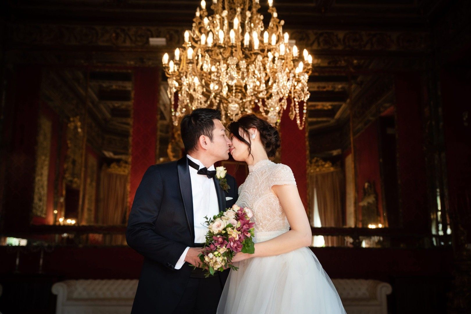Kenji & Hana wedding at Castello di Reschio, Umbria