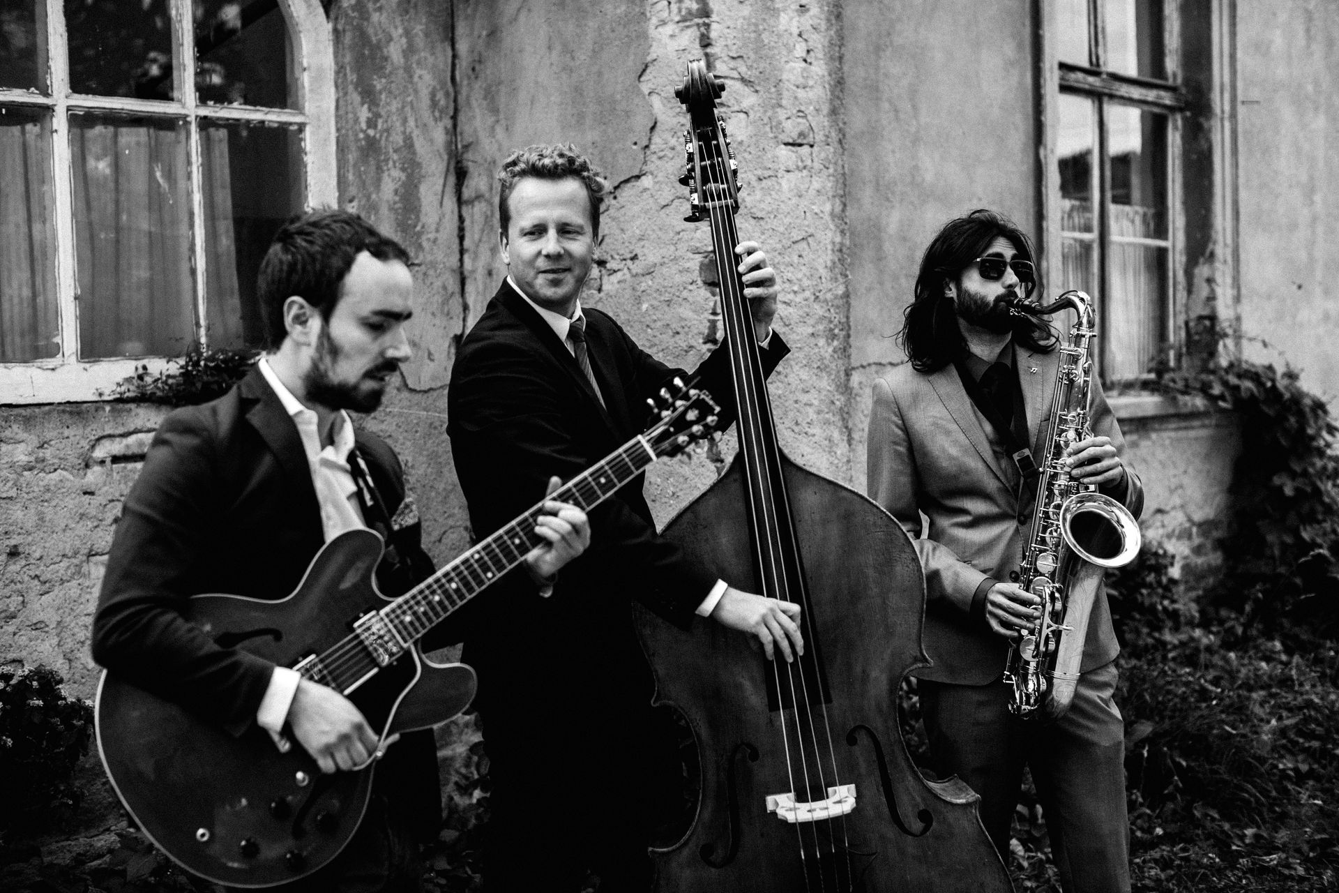 Trio jazz di lusso per eventi a Milano - musica jazz live su una terrazza panoramica